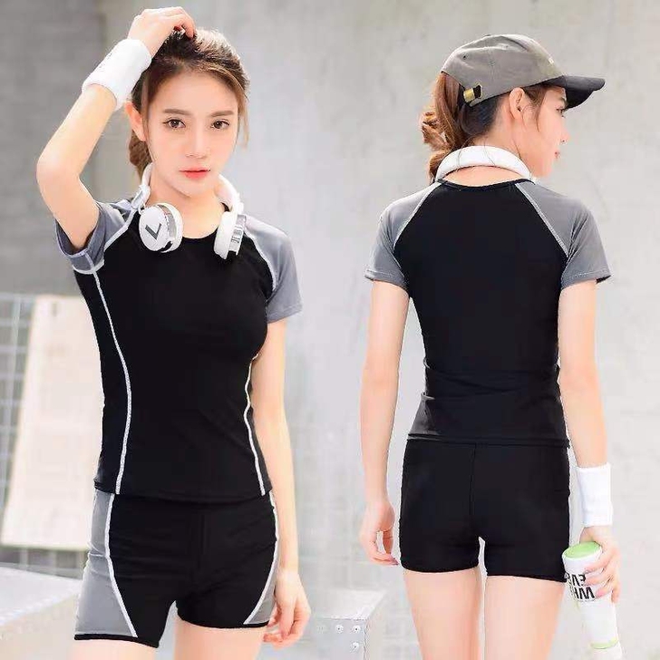 清理库存全新泳衣但有染色分体高腰保守品牌一...