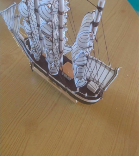 一帆风顺帆船模型摆件客厅房间酒柜装饰品女木...