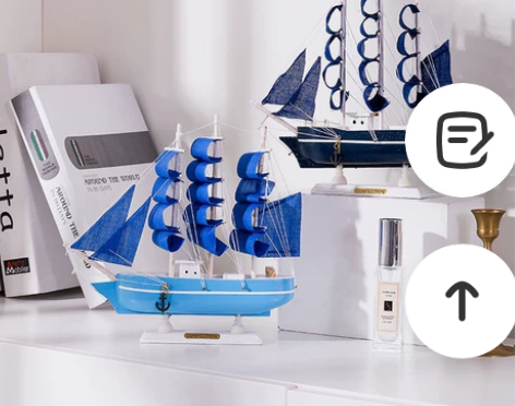 帆船模型摆件一帆风顺乘风破浪工艺品地中海家...