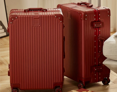 婚庆箱 箱子婚庆结婚行李箱陪嫁箱红色密码皮...