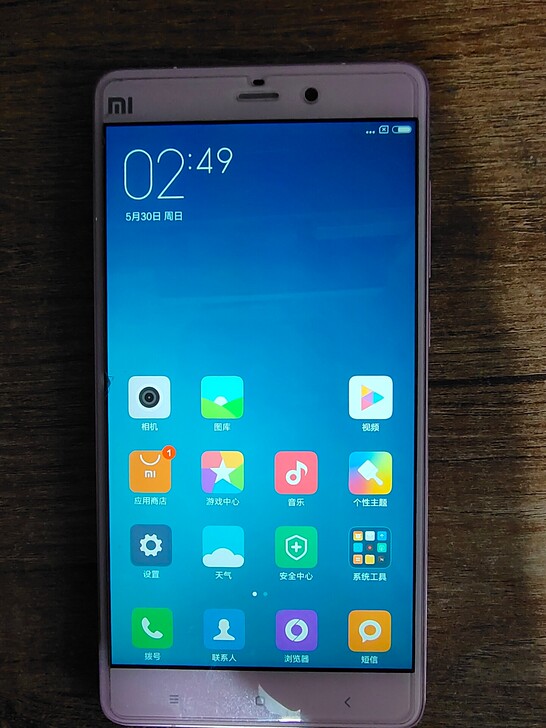 小米note1,配置3+16的,双卡双待移...