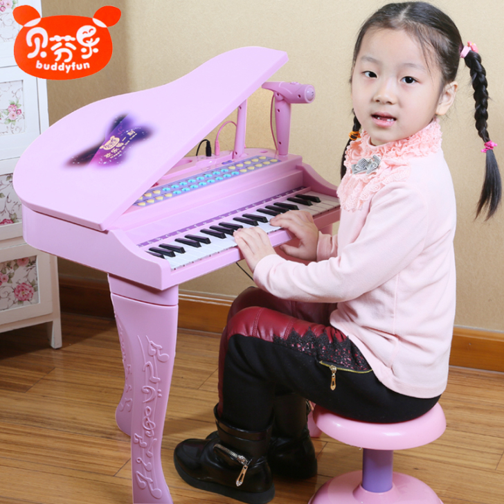 电子琴儿童电子琴带麦克风 宝宝早教 女孩...