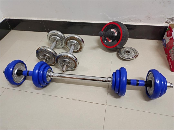 【包邮】得瑞达电镀哑铃男士家用运动健身器材...