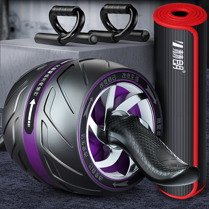 自动回弹健腹轮腹肌速成神器男收腹卷健身器材...