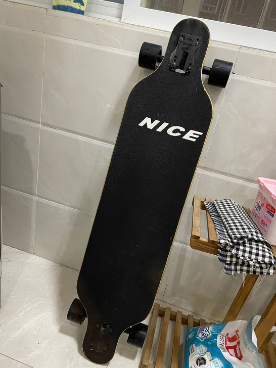 小霸龙长板四轮滑板青少年成人女生舞##am...