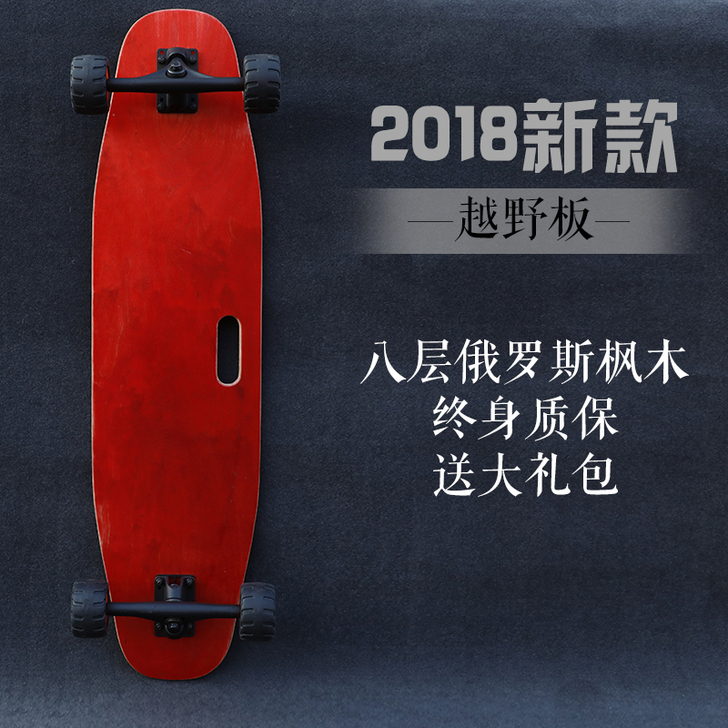 WITESS专业滑板初学者成人长板男女生平...