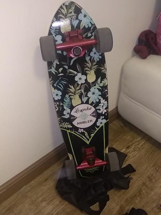 滑板带护具全套出售。大鱼板小鱼板几乎全新没...