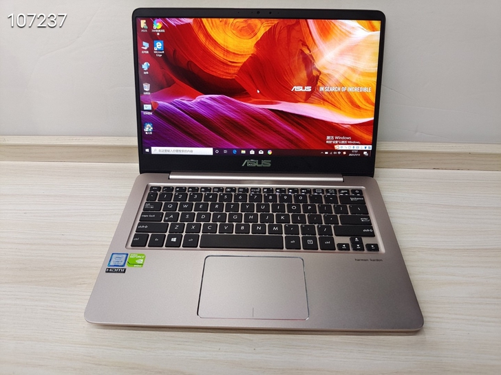 华硕灵耀u4000u高颜值轻薄性能本，超窄...