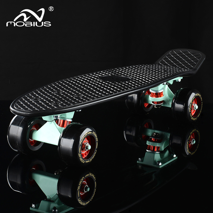 莫比斯 小鱼板成人滑板初学者 女生代步滑板...