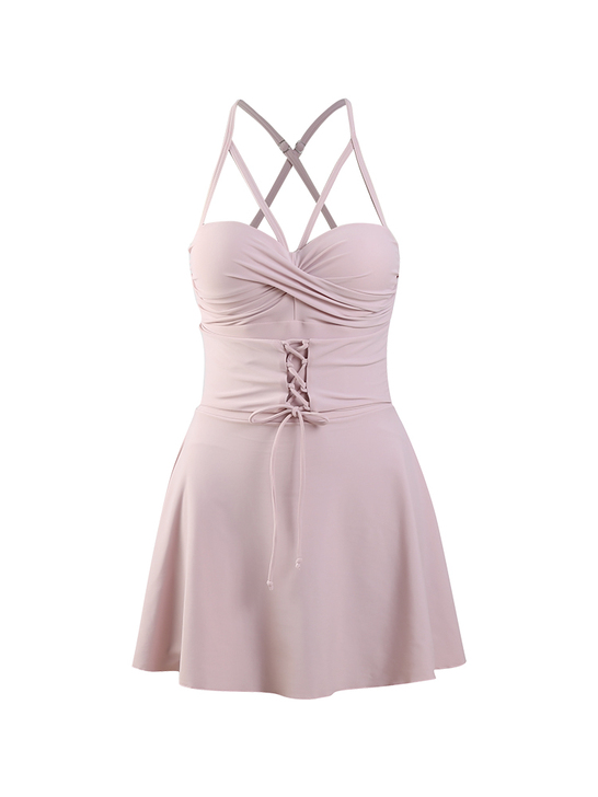 泳衣女保守仙女范遮肚显瘦性感小胸聚拢韩国i...