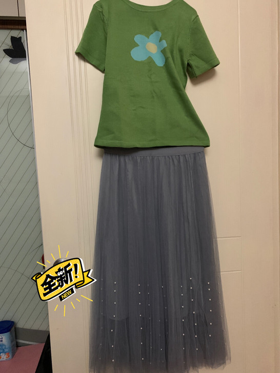 一套珍珠网纱裙25包邮，也可以当独分开拍各...