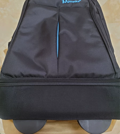 皮尔卡丹牛津布拉杆箱，有装电脑的地方，还有...