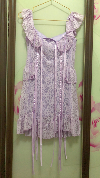 全新紫色连衣裙