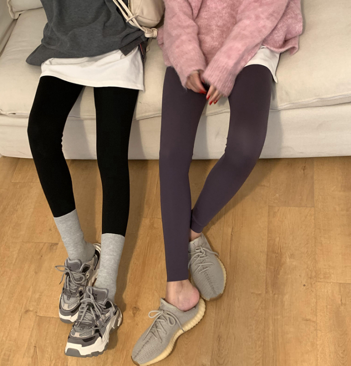 乌77高品质鲨鱼皮打底裤冬季高腰外穿瑜伽裤...