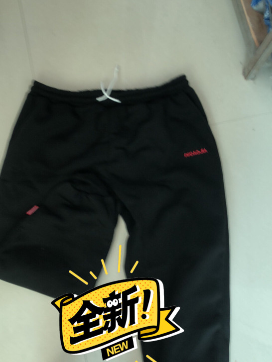 秋冬季男士黑色长款束脚裤加绒休闲运动卫衣裤...