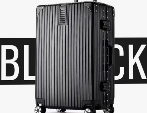 行李箱铝框拉杆箱24密码皮箱子29寸 只用...