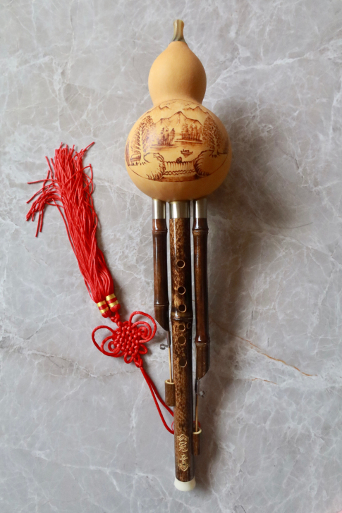 冠音 三音葫芦丝 天然紫竹葫芦丝 手工烙画...