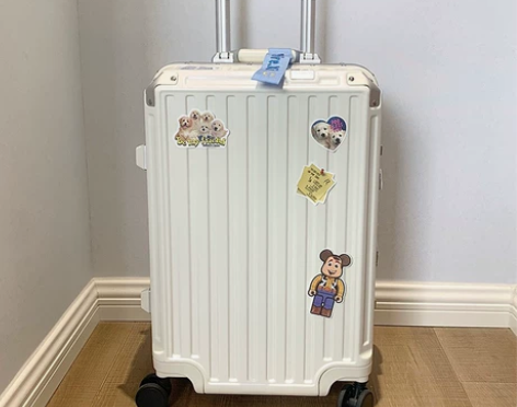 漫游行李箱万向轮铝框20寸拉杆箱防刮耐磨旅...