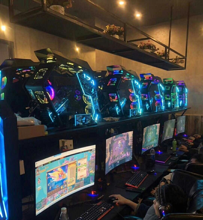 i5 i7网吧台式机游戏直播台式电脑水冷炫...