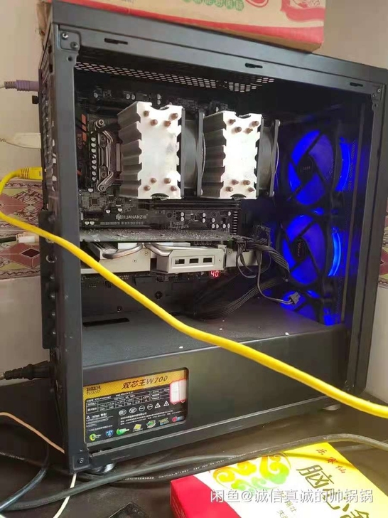 华南x79双路主板加两块CPU，2670v...