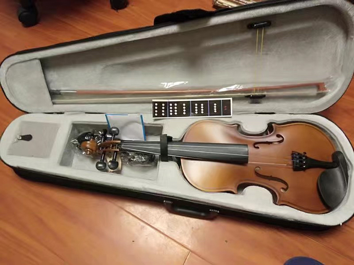 马上搬家，送的小提琴，一次没用过，只有一个...