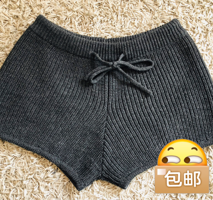 毛线短裤 50包邮 个人闲置 ...