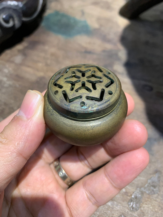 铜熏炉，宽4.3，160克，特价99，运费...