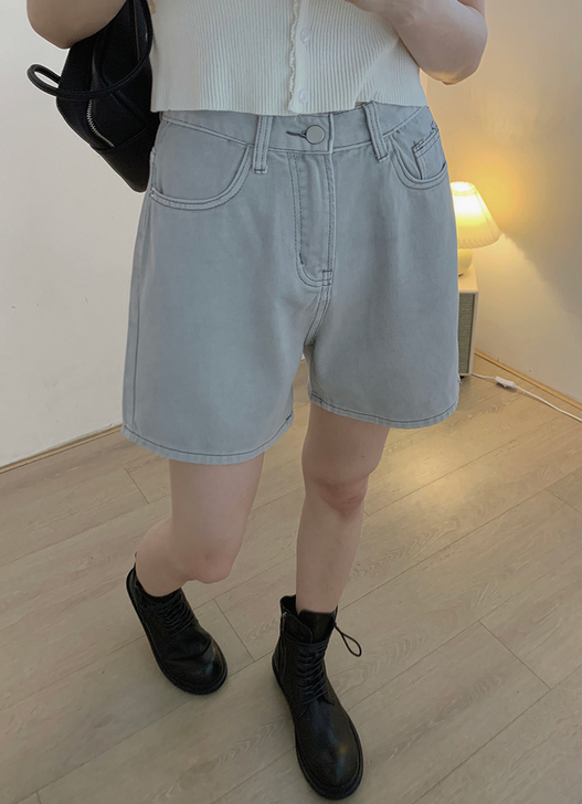 牛仔裤灰色m
