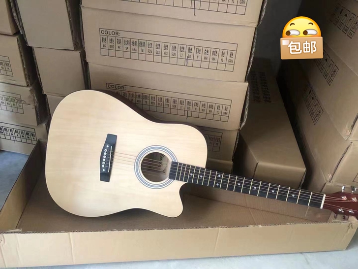 琴行处理库存初学者吉他，单板吉他，送教学全...