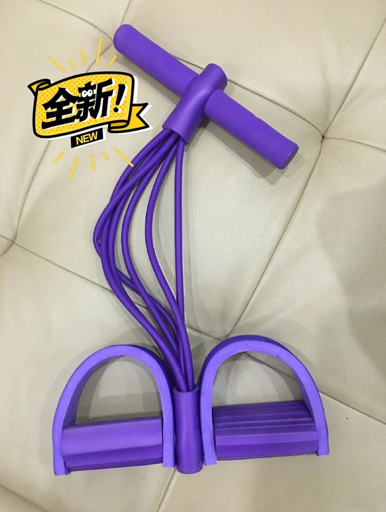 全新脚蹬拉力器仰卧起坐健身器材家用拉力绳减...