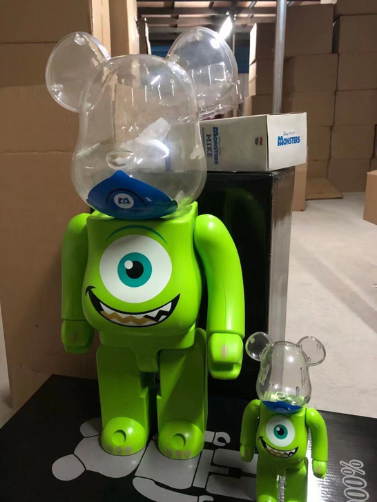 bearbrick1000%大眼仔积木熊公...