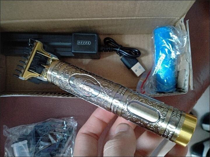 剃油头T9推剪发廊静音理发器推光秀边刻痕电...