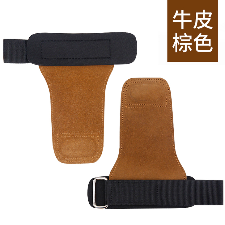 牛皮助力带健身手套引体向上握力带##amp...