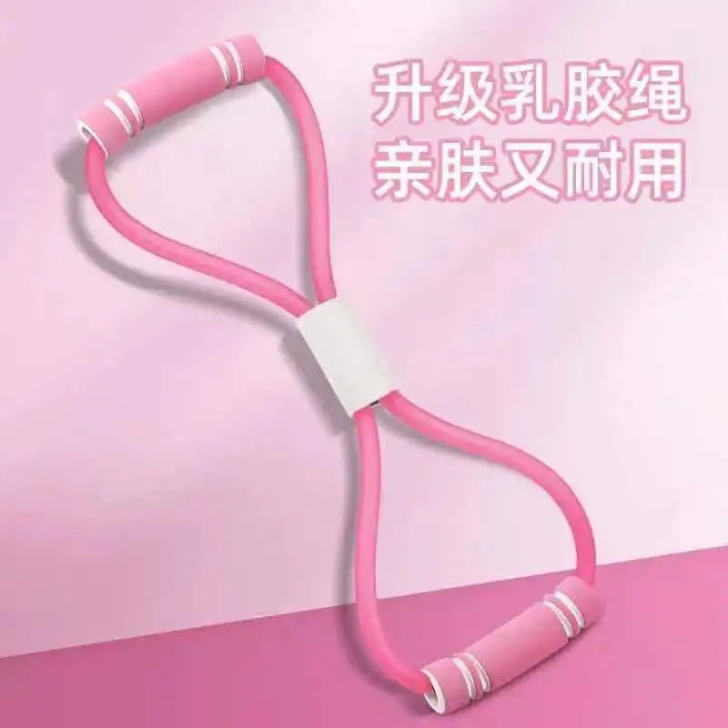 高档硅胶亲肤款 拉断包赔8字拉力器家用健身...