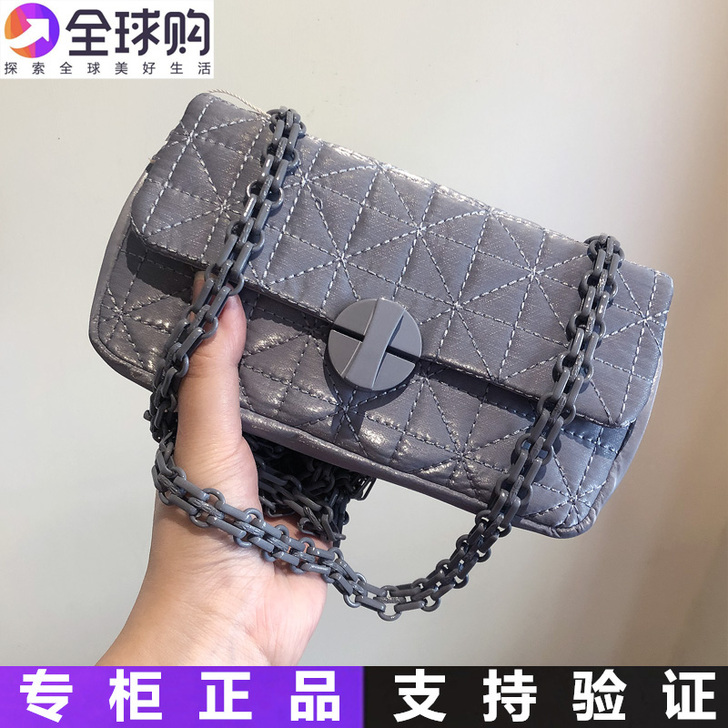 UR包国内代购褶皱女包菱格小香风链条包包女...