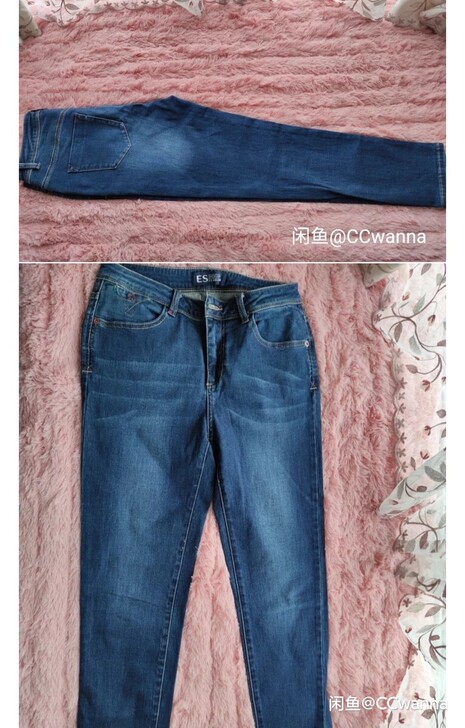 ES艾格 牛仔裤 女 全新L码 包邮便宜出