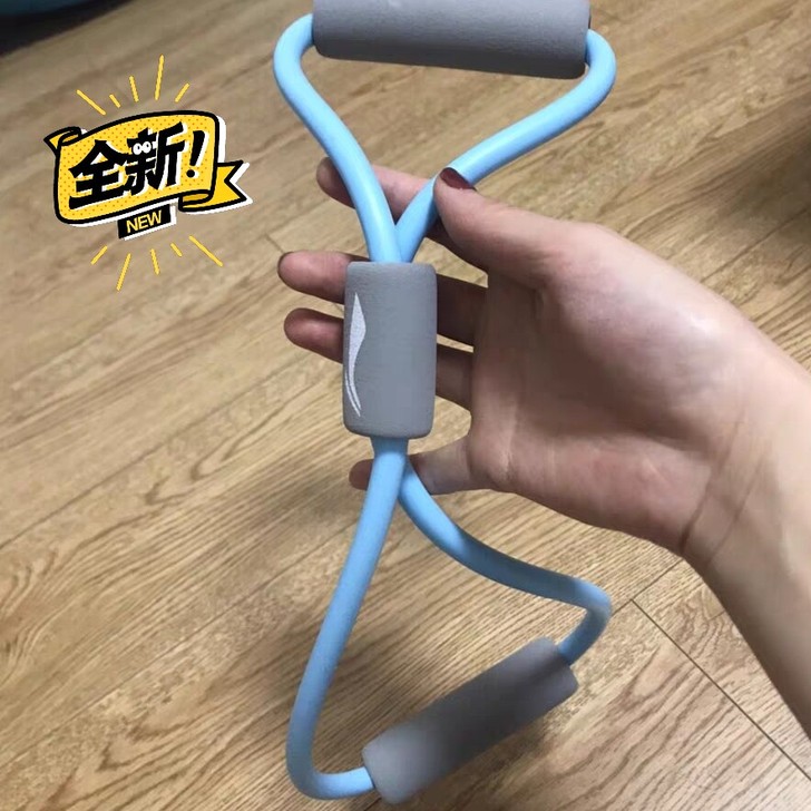 李 宁8字拉力器练背 家用女士瑜伽弹力带健...