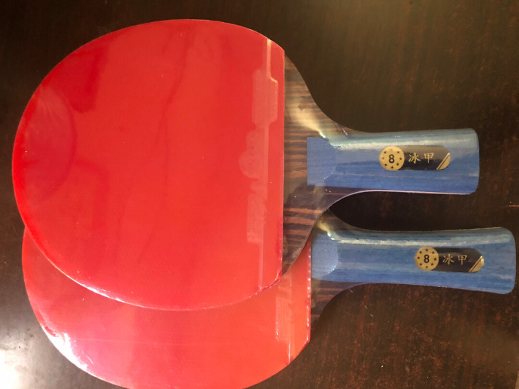 八星乒乓球拍单拍，全新，没有撕膜的 配置檀...