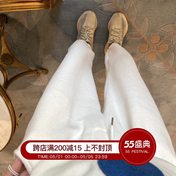 神仙裤 客供面料3色韩版加绒束脚卫裤202...