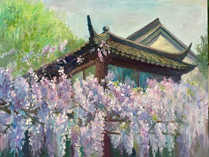 油画风景花卉出售，也可接单，照片定制（风景...