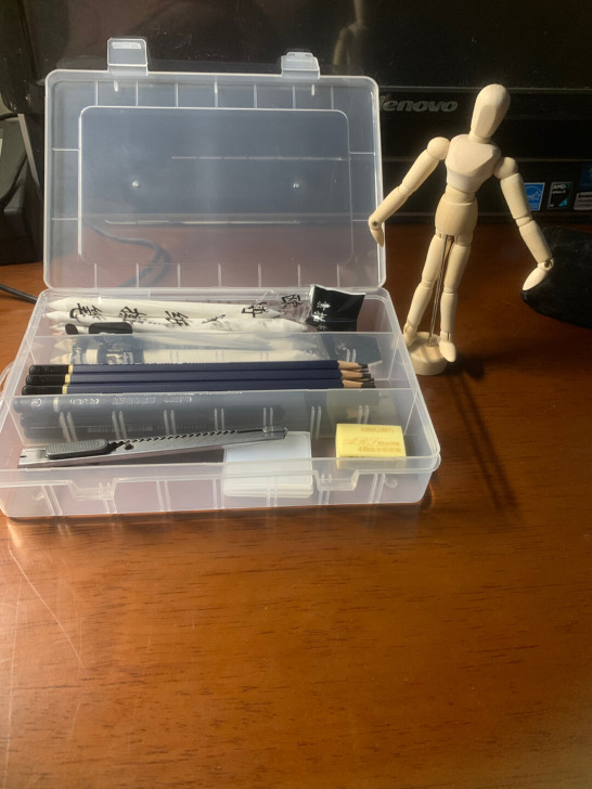 素描用品套盒，一个画画木头人人体模型速写大...