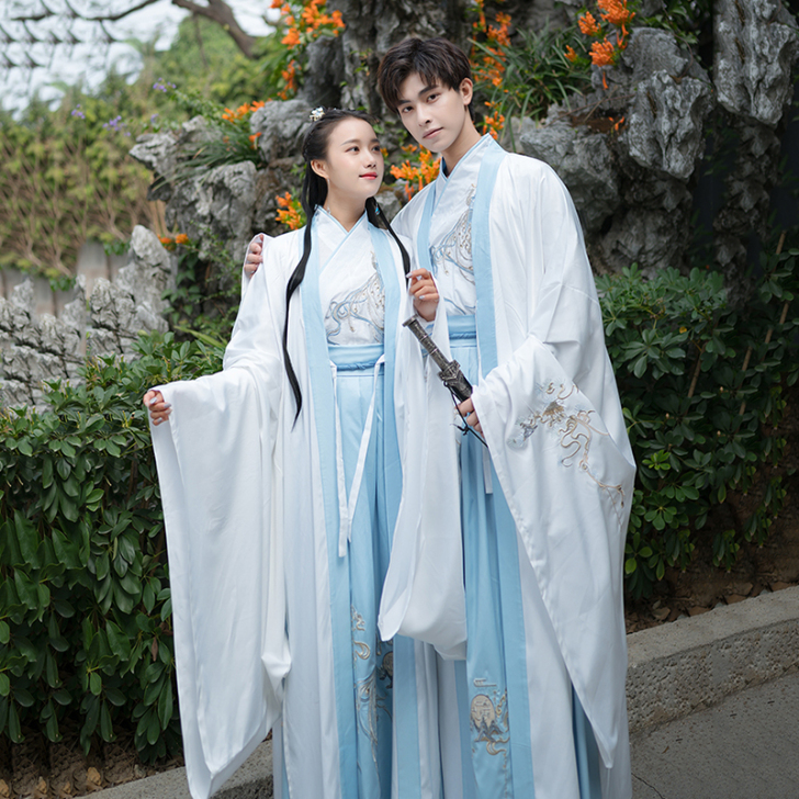 汉唐衣锦魏晋风汉服男夏季古风男装男士仙气中...