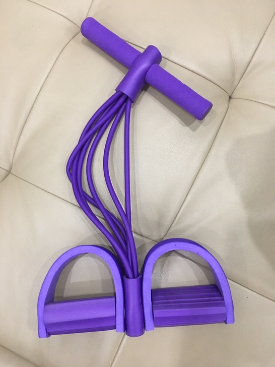 6管脚蹬器拉力器健身瑜伽男女开肩美背肩颈拉...