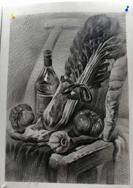 静物素描/肖像素描/石膏头像作品闲置