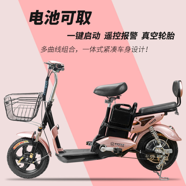 新款国标电动电瓶车48v电动自行车锂电代步...