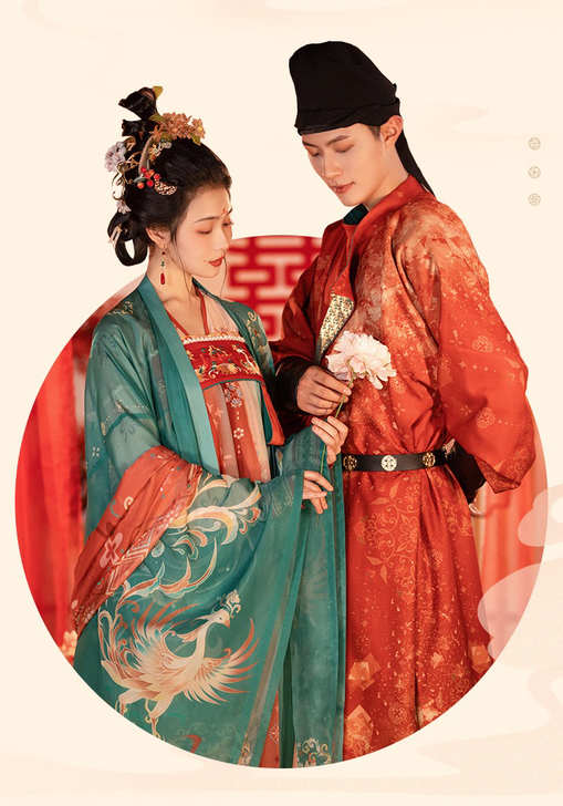 汉服出租【重回汉唐】高唐云梦唐制男女婚服齐...