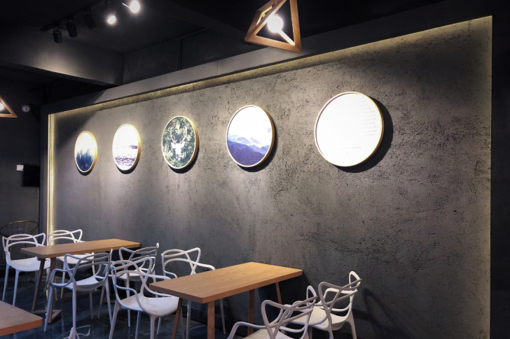 实木桦木外框+加厚防水油画布，直径60cm...