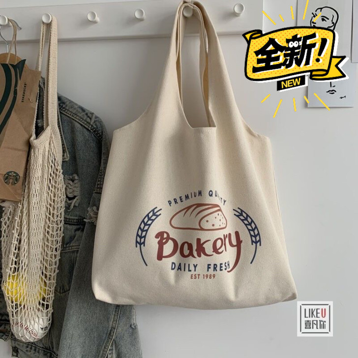 12.9系列新款ins帆布包女学生韩版大容...