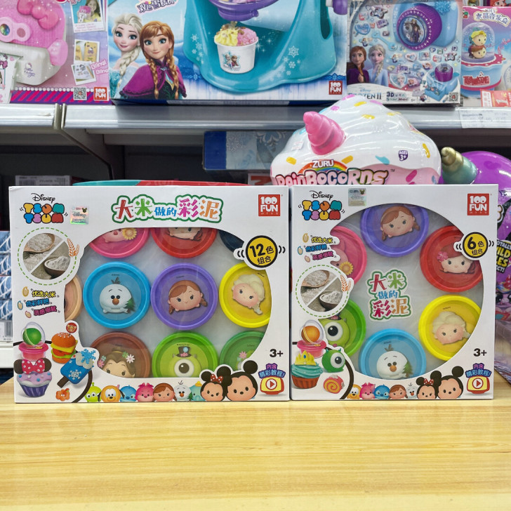 迪士尼大米泥彩泥套装儿童粘土安全模具黏土橡...