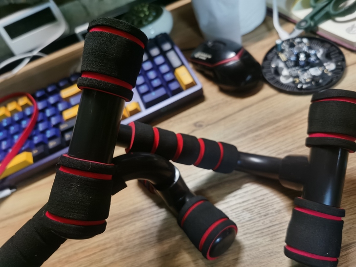 工字型俯卧撑支架肌肉训练腹肌神器多功能运动...